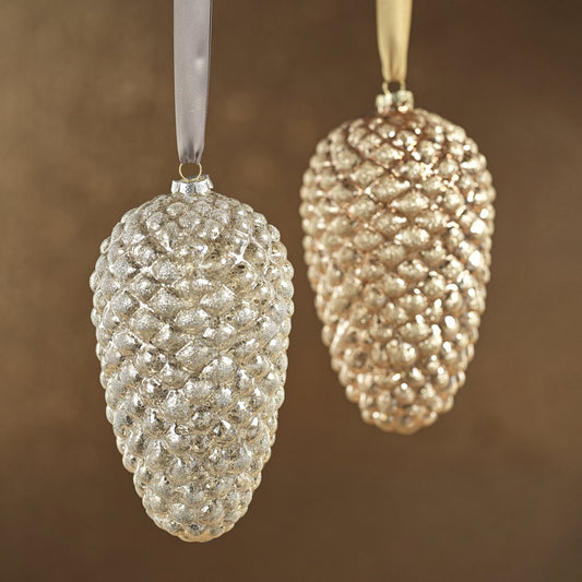Aspen Glass Pine Cone Ornament - Ornaments by Carlyle Avenue