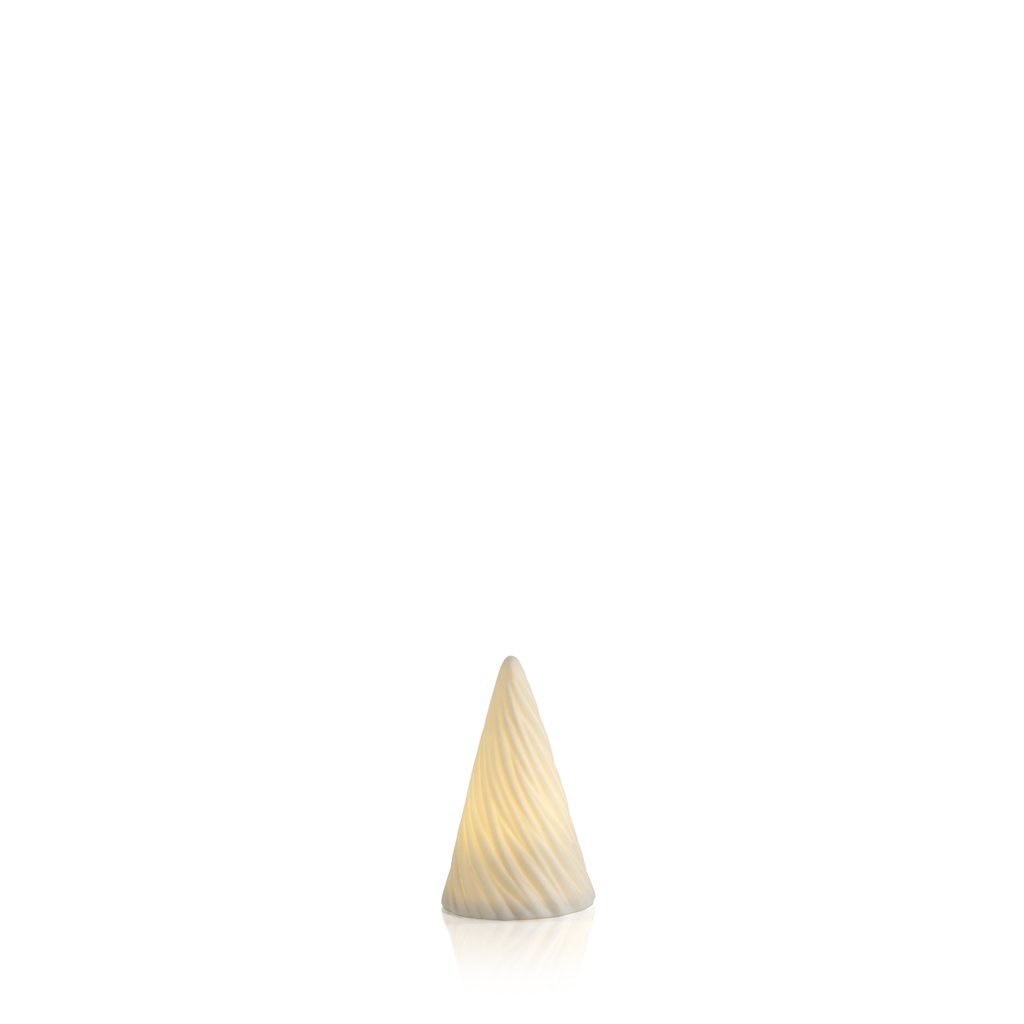White Spiral Porcelain LED Tree - Christmas Decor by Carlyle Avenue