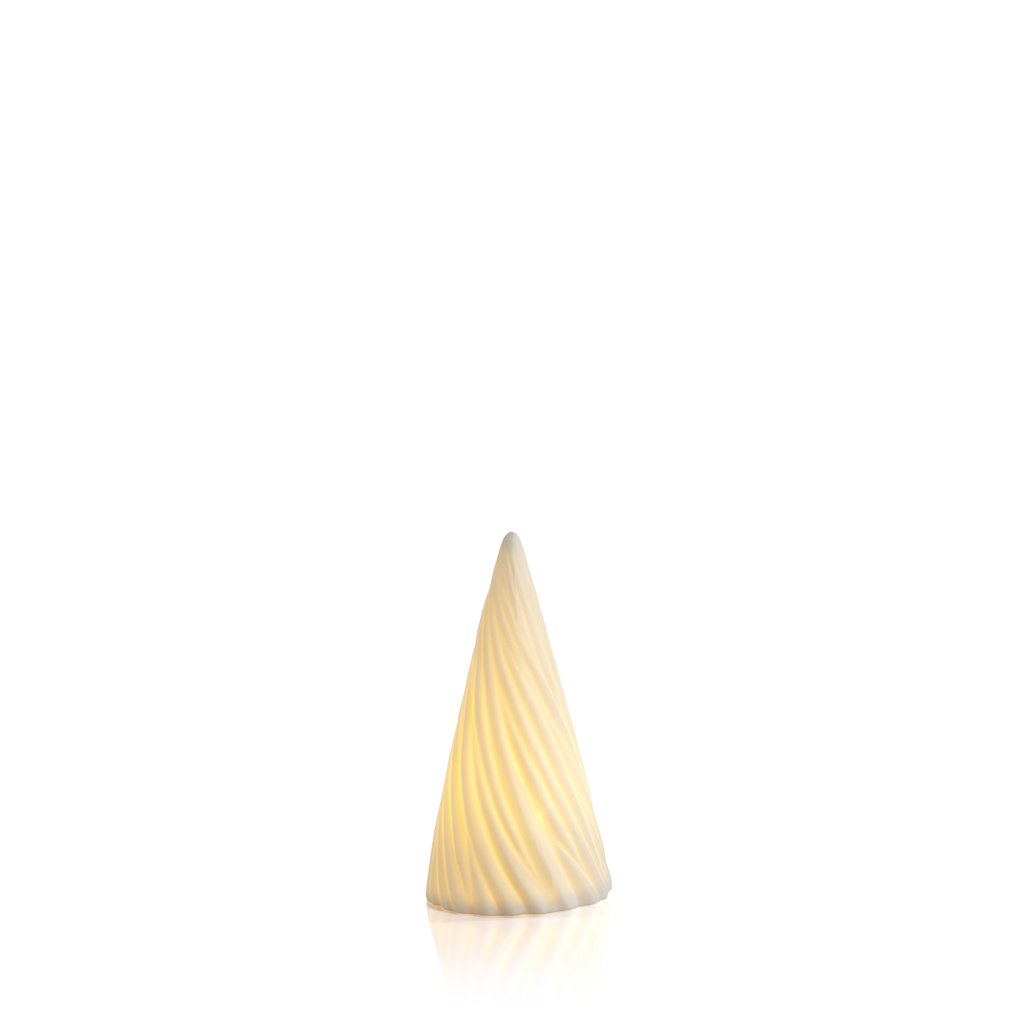 White Spiral Porcelain LED Tree - Christmas Decor by Carlyle Avenue