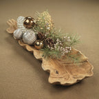 Needle Pine Tree w/Glitter Pinecone Pick - Holiday Decor by Carlyle Avenue
