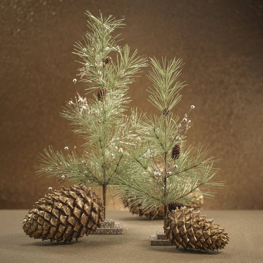 Needle Pine Tree with Small Pine Cones - Seasonal & Holiday Decorations by Carlyle Avenue