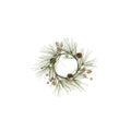 Needle Pine Tree w/Glitter & Pinecone Wreath - Holiday Decor by Carlyle Avenue