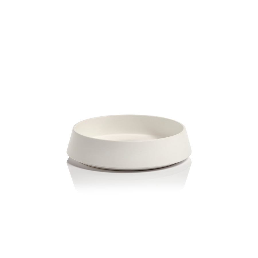 Solana Ceramic Service Bowl - White - Bowls by Carlyle Avenue