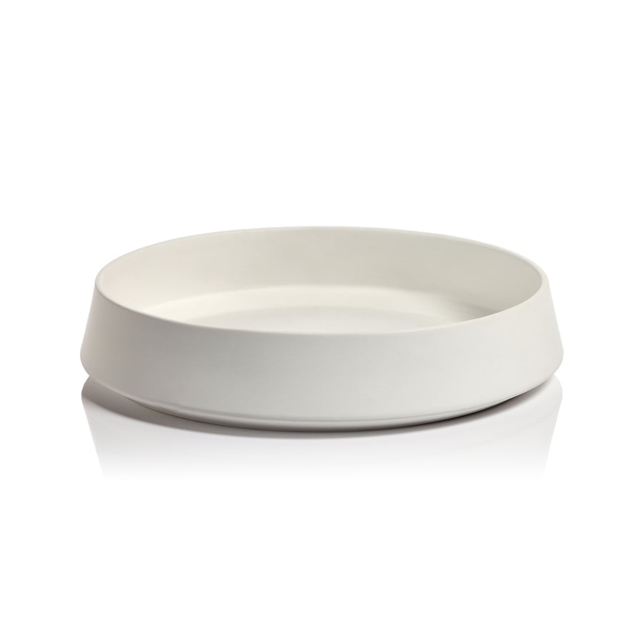 Solana Ceramic Service Bowl - White - Bowls by Carlyle Avenue