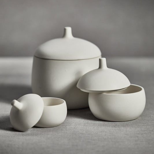 Bodega Ceramic Canister - White - Decorative Jars by Carlyle Avenue