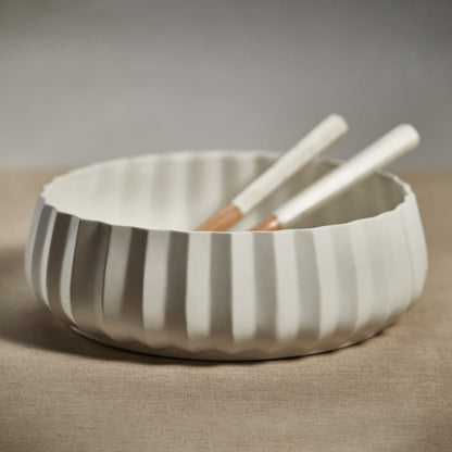 Catalina Ceramic Bowl - White - Decorative Bowls by Carlyle Avenue