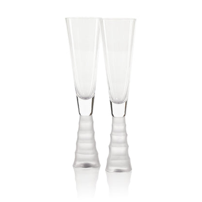 Sagano Bamboo Stem Flute - Set of 4 - Drinkware Sets by Carlyle Avenue