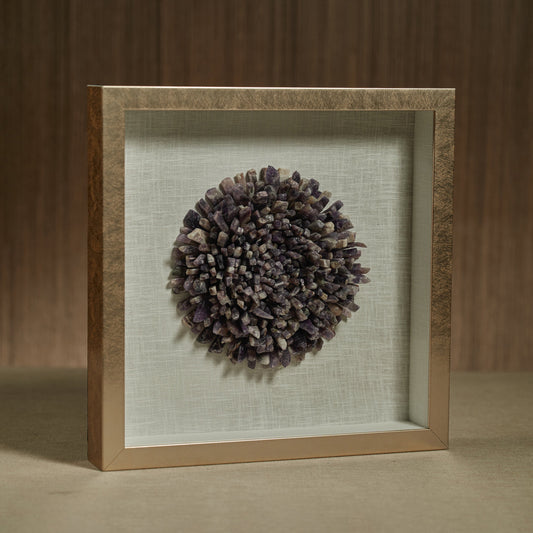 Gold Framed Amethyst Crystal