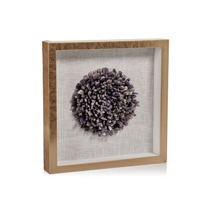 Gold Framed Amethyst Crystal - Decorative Accessories by Carlyle Avenue
