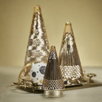 Siberian Antique Glass LED Tree - Gold - Seasonal & Holiday Decorations by Carlyle Avenue