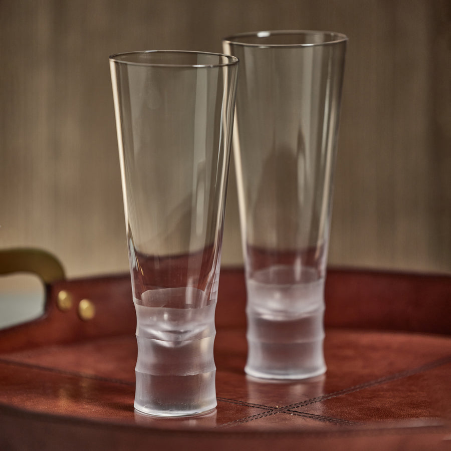 Sagano Bamboo Beer/All-Purpose Glass - Set of 4 - Drinkware Sets by Carlyle Avenue