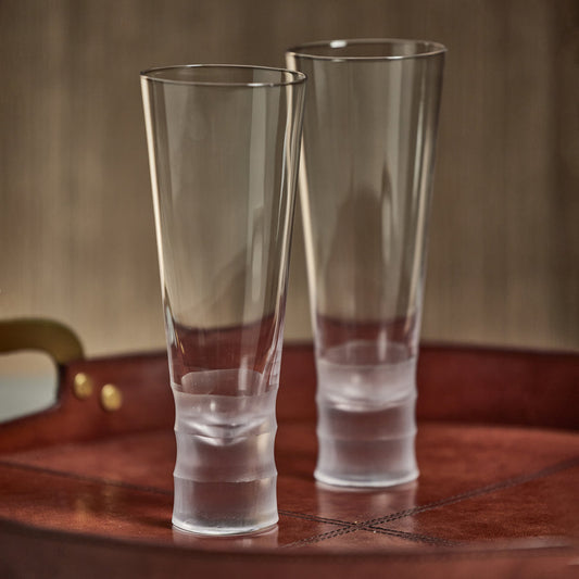 Sagano Bamboo Beer/All-Purpose Glass - Set of 4 - Drinkware Sets by Carlyle Avenue