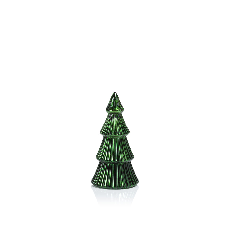 LED Ribbed Antique Tree - Green - Seasonal & Holiday Decorations by Carlyle Avenue