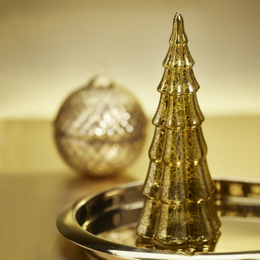 LED Antique Tree - Gold - Christmas Decor by Carlyle Avenue