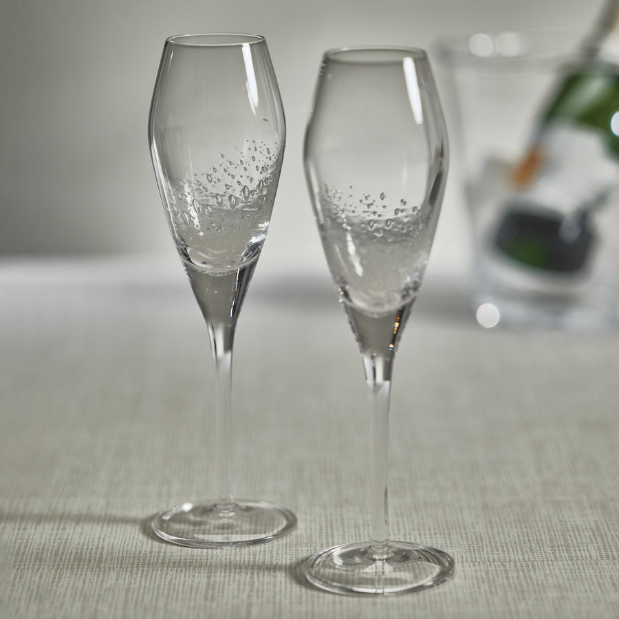 Brut Bubble Champagne Flute - Set of 4 - Drinkware by Carlyle Avenue