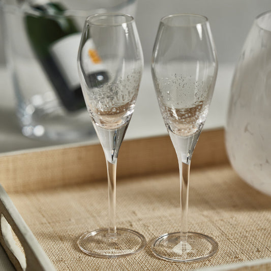 Brut Bubble Champagne Flute - Set of 4 - Drinkware by Carlyle Avenue