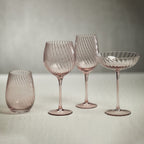 Savoy Optic Swirl Glassware - Lilac - Drinkware Sets by Carlyle Avenue