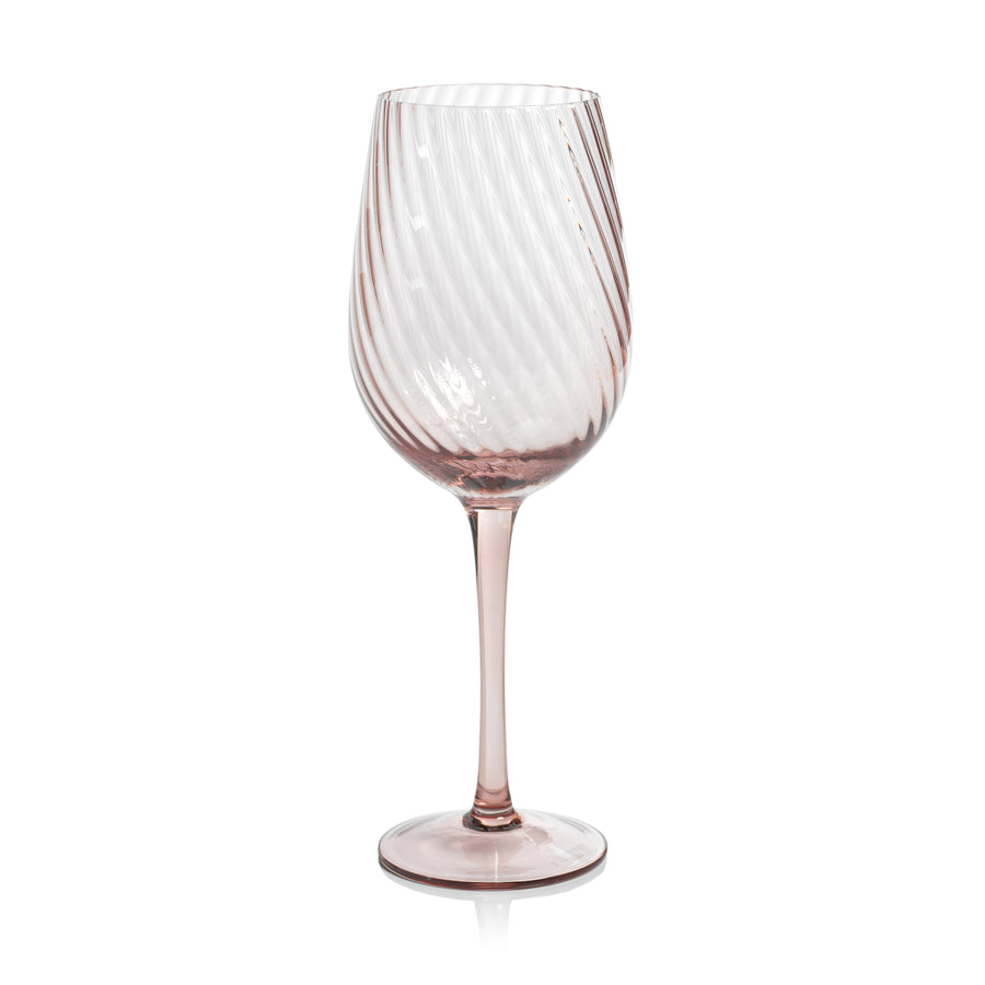 Savoy Optic Swirl Glassware - Lilac - Drinkware Sets by Carlyle Avenue