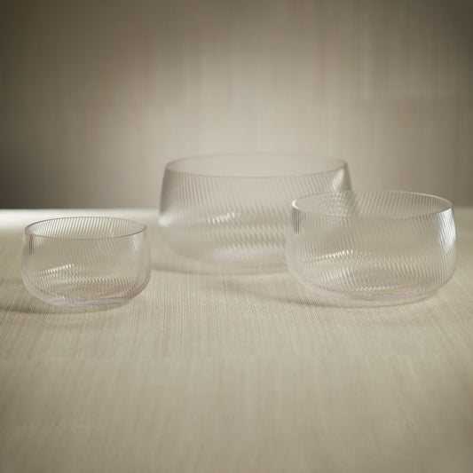 The Connaught Rippled Glass Bowls - Bowls by Carlyle Avenue