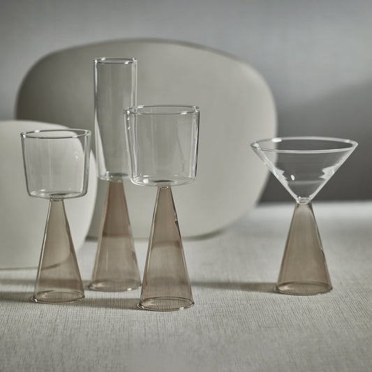 Veneto Glassware - Smoke - Glassware by Carlyle Avenue