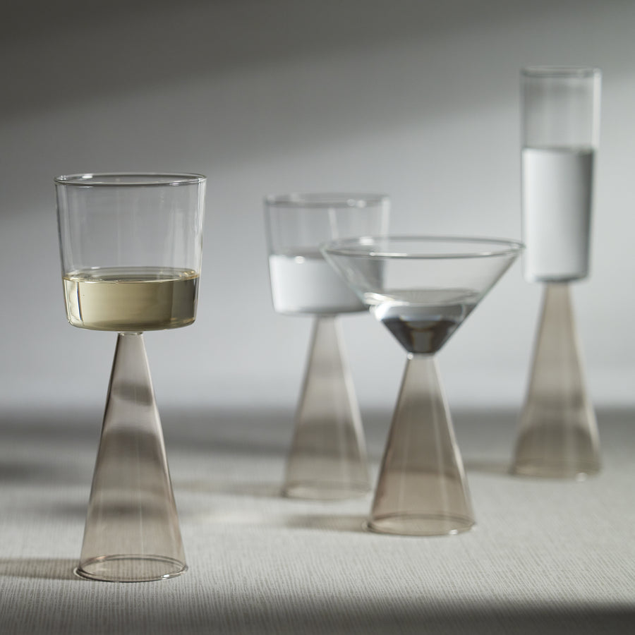 Veneto Glassware - Smoke - Glassware by Carlyle Avenue
