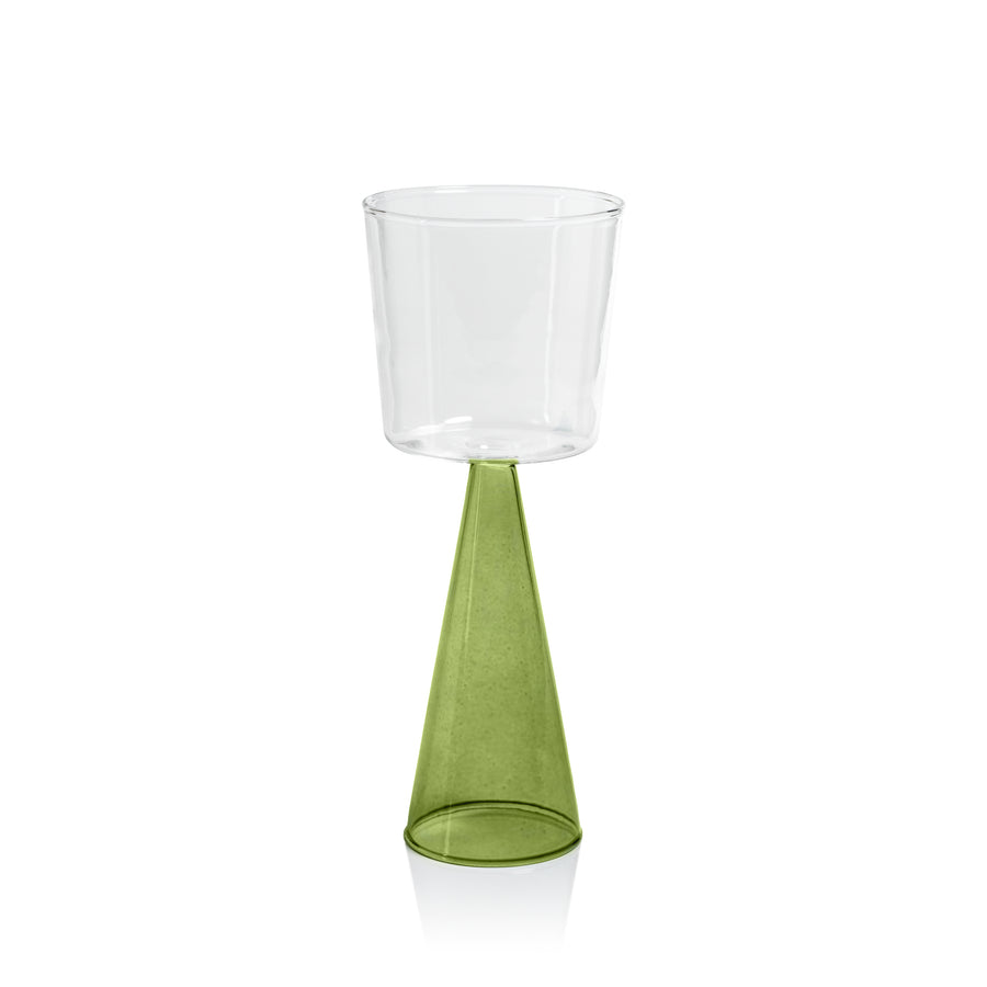 Veneto Glassware - Green - Glassware by Carlyle Avenue
