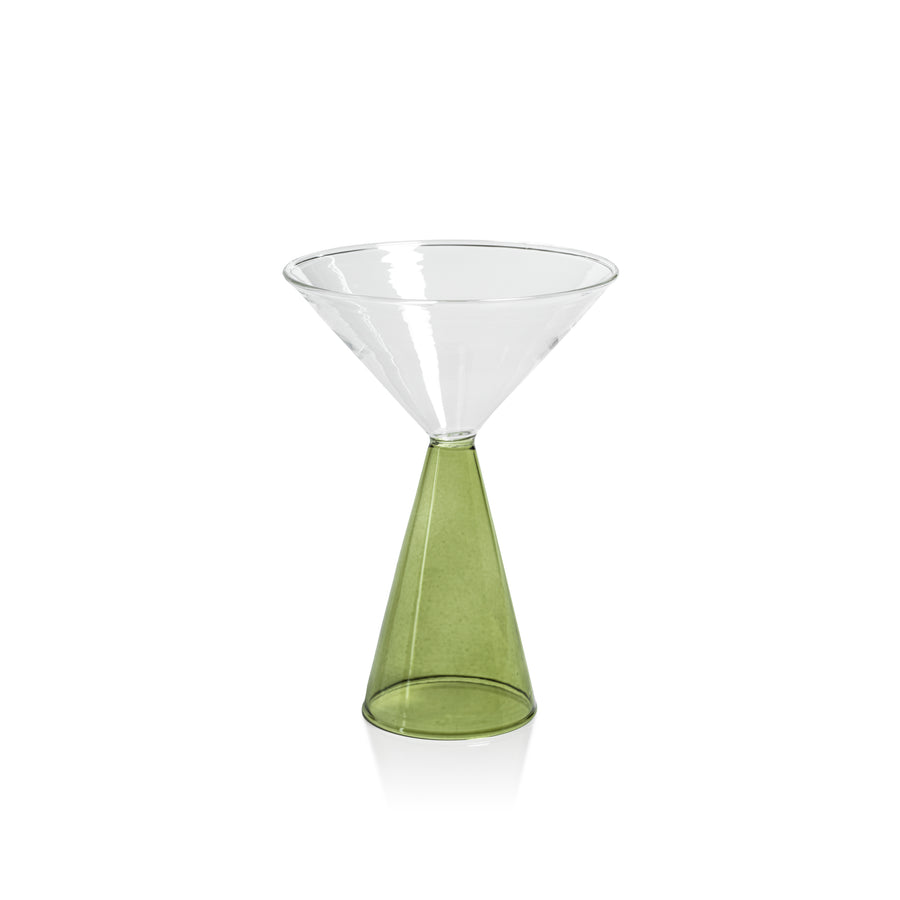 Veneto Glassware - Green - Glassware by Carlyle Avenue
