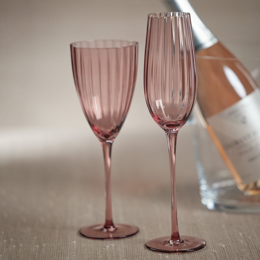 Madeleine Optic Glassware Collection - Wine - Glassware by Carlyle Avenue