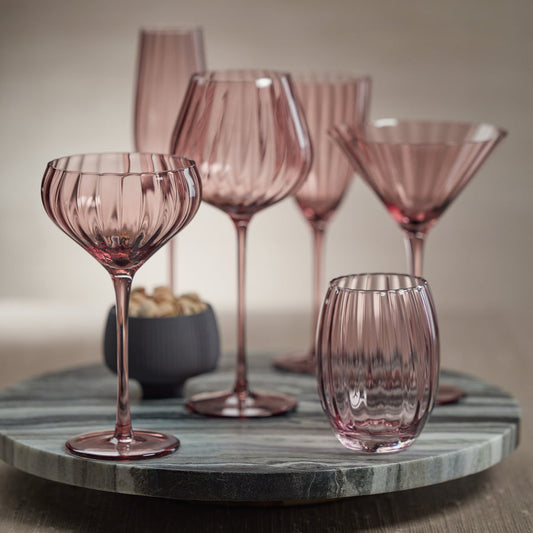 Madeleine Optic Glassware Collection - Wine - Glassware by Carlyle Avenue