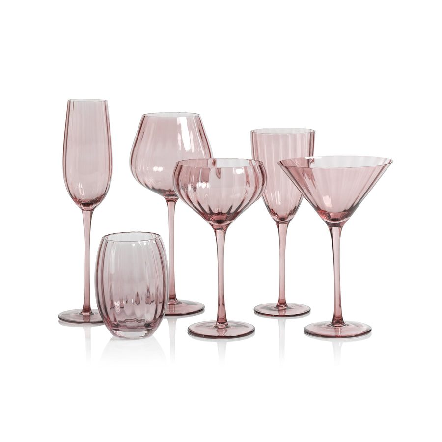 Madeleine Optic Glassware Collection - Wine - Glassware by Carlyle Avenue