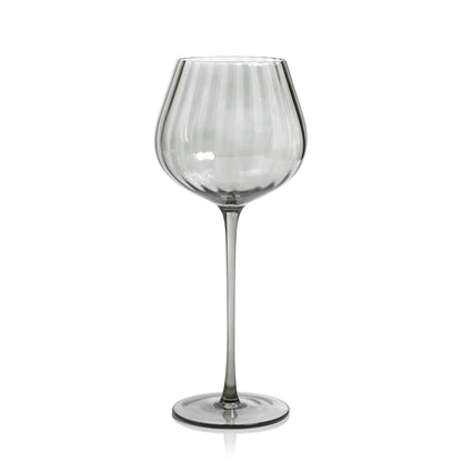 Madeleine Optic Glassware Collection - Smoke - Glassware by Carlyle Avenue