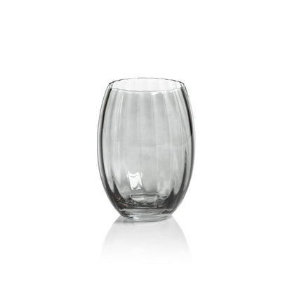 Madeleine Optic Glassware Collection - Smoke - Glassware by Carlyle Avenue