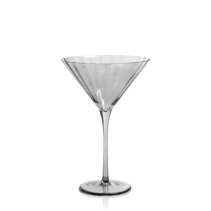 Madeleine Optic Glassware Collection - Smoke - Glassware by Carlyle Avenue