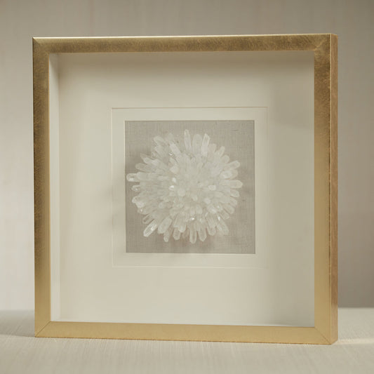 Gold Framed Crystal Flower - Decorative Accessories by Carlyle Avenue