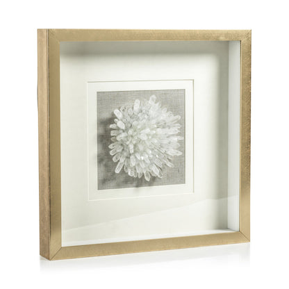 Gold Framed Crystal Flower - Decorative Accessories by Carlyle Avenue