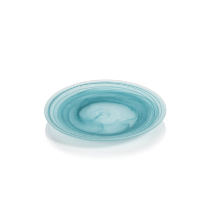 Azur Alabaster Glass Plate - Plates by Carlyle Avenue