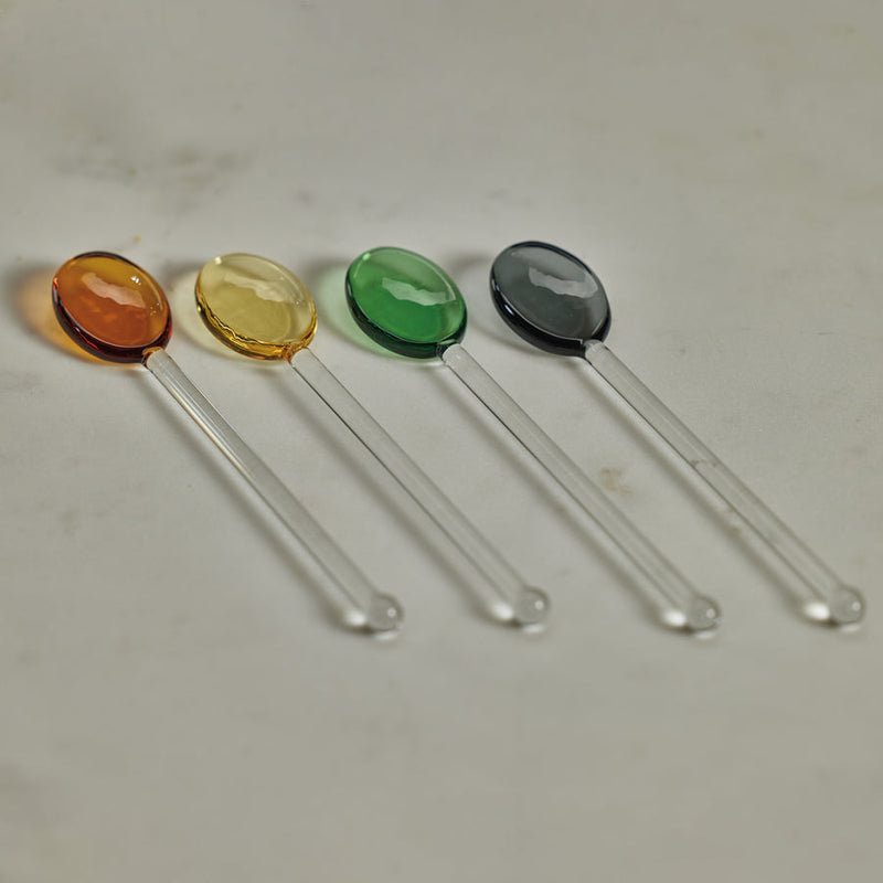 Baglioni Glass Spoon (Boxed Set of 4) - Tableware by Carlyle Avenue