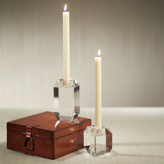 Beveled Cubic Crystal Taper Holder - Taper Holder by Carlyle Avenue