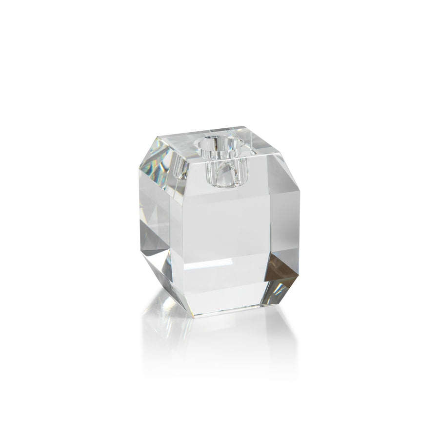 Beveled Cubic Crystal Taper Holder - Taper Holder by Carlyle Avenue