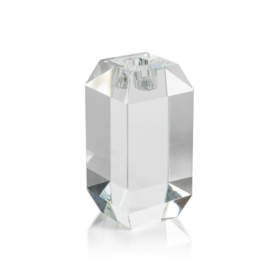 Beveled Cubic Crystal Taper Holder - Taper Holder by Carlyle Avenue