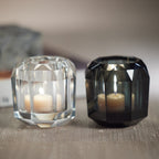 Celine Faceted Crystal Vase / Tealight Holder - Candle Holders by Carlyle Avenue