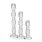 Louisa Crystal Glass Taper Holder - Taper Holder by Carlyle Avenue