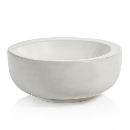 Soft Organic Shape Bowl - Matte White Ceramic - Bowls by Carlyle Avenue