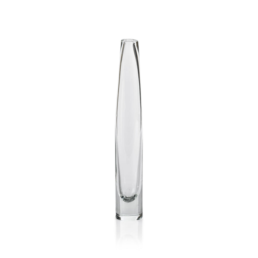 Tate Slim Glass Vase - Clear - Vases by Carlyle Avenue