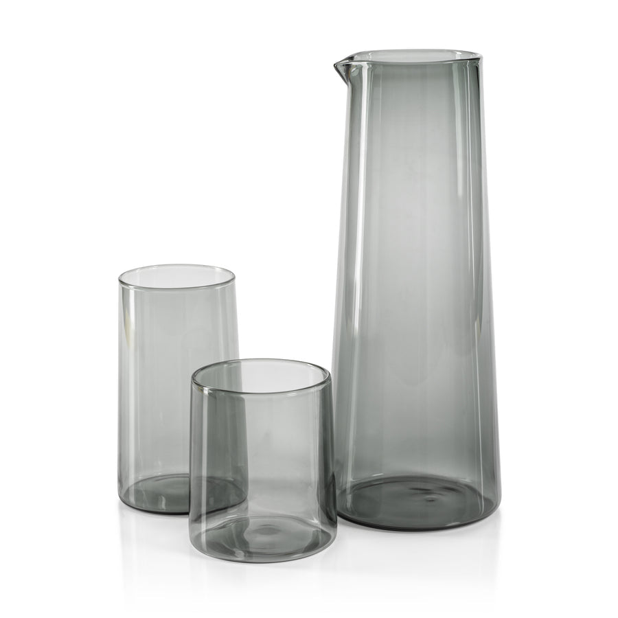 L'Avenue Glassware - Smoke - Drinkware by Carlyle Avenue