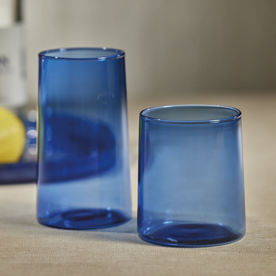L'Avenue Glassware - Light Cobalt - Drinkware by Carlyle Avenue