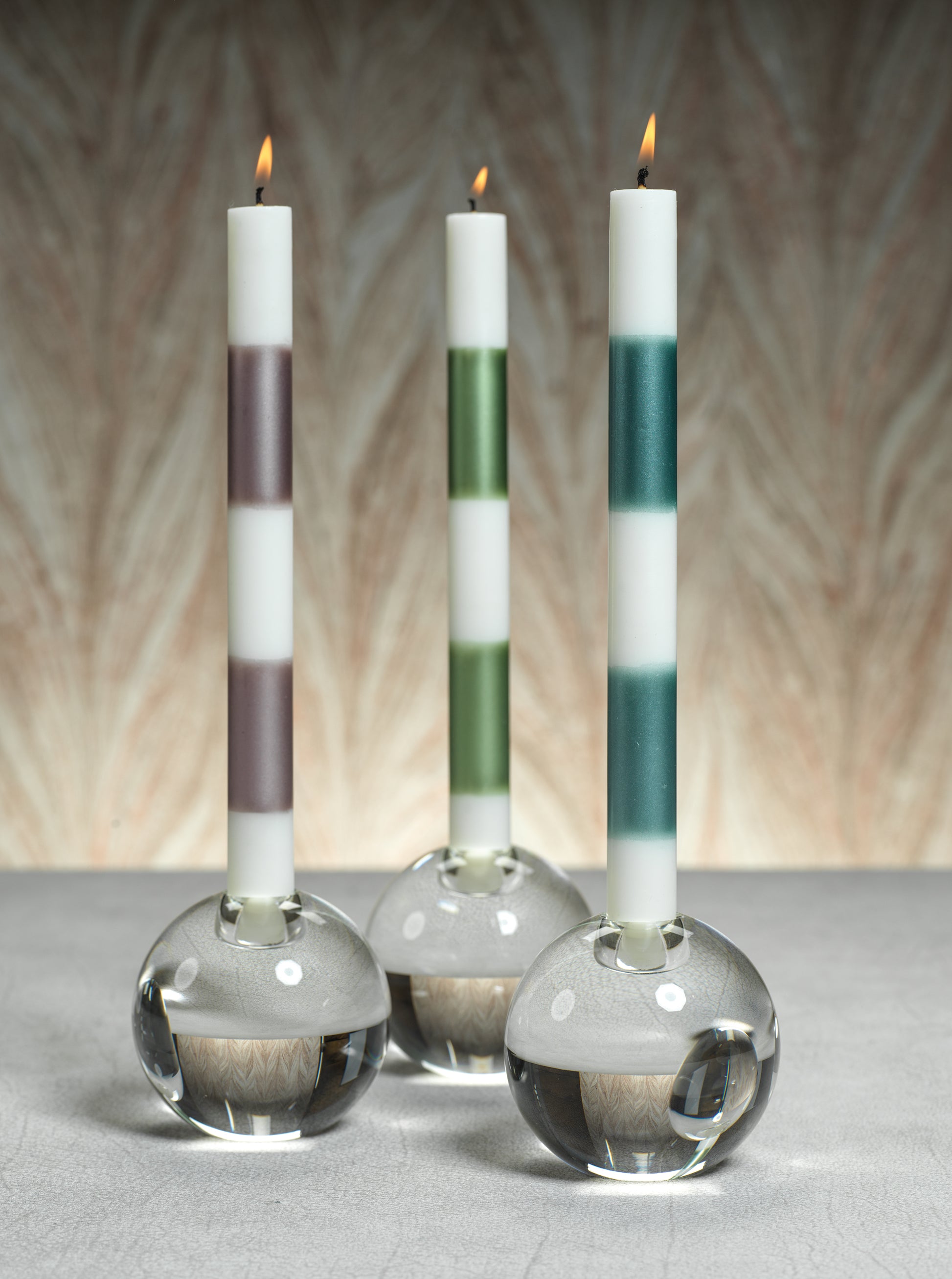 Modern & Festive Metallic Formal Taper Candles - Box of 6 - CARLYLE AVENUE