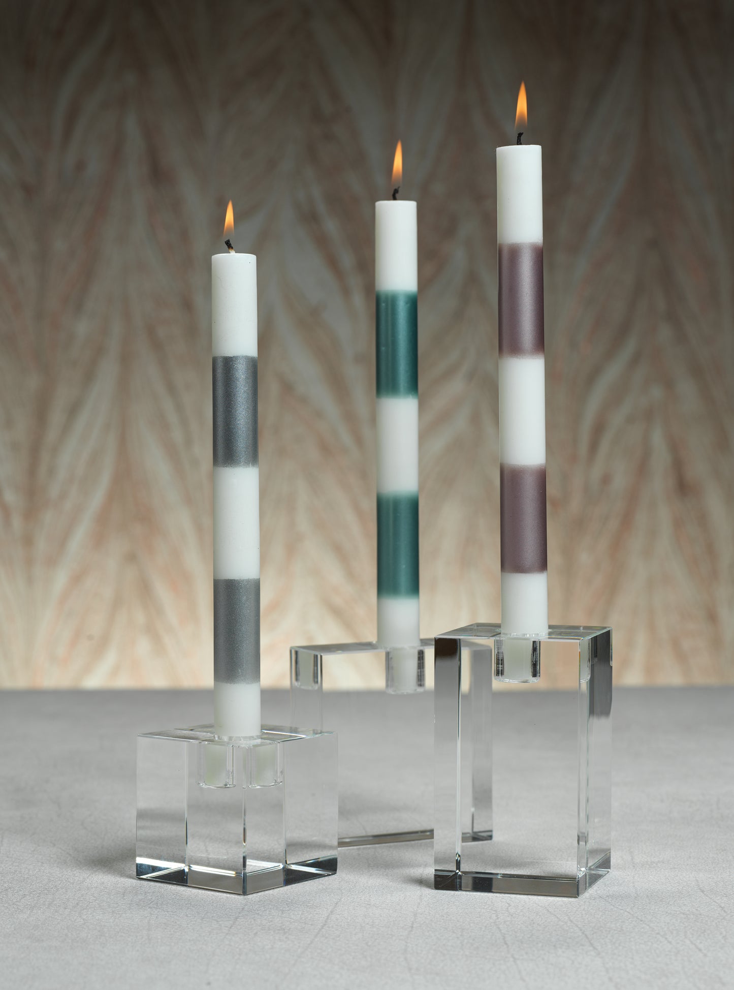 Modern & Festive Metallic Formal Taper Candles - Box of 6 - CARLYLE AVENUE