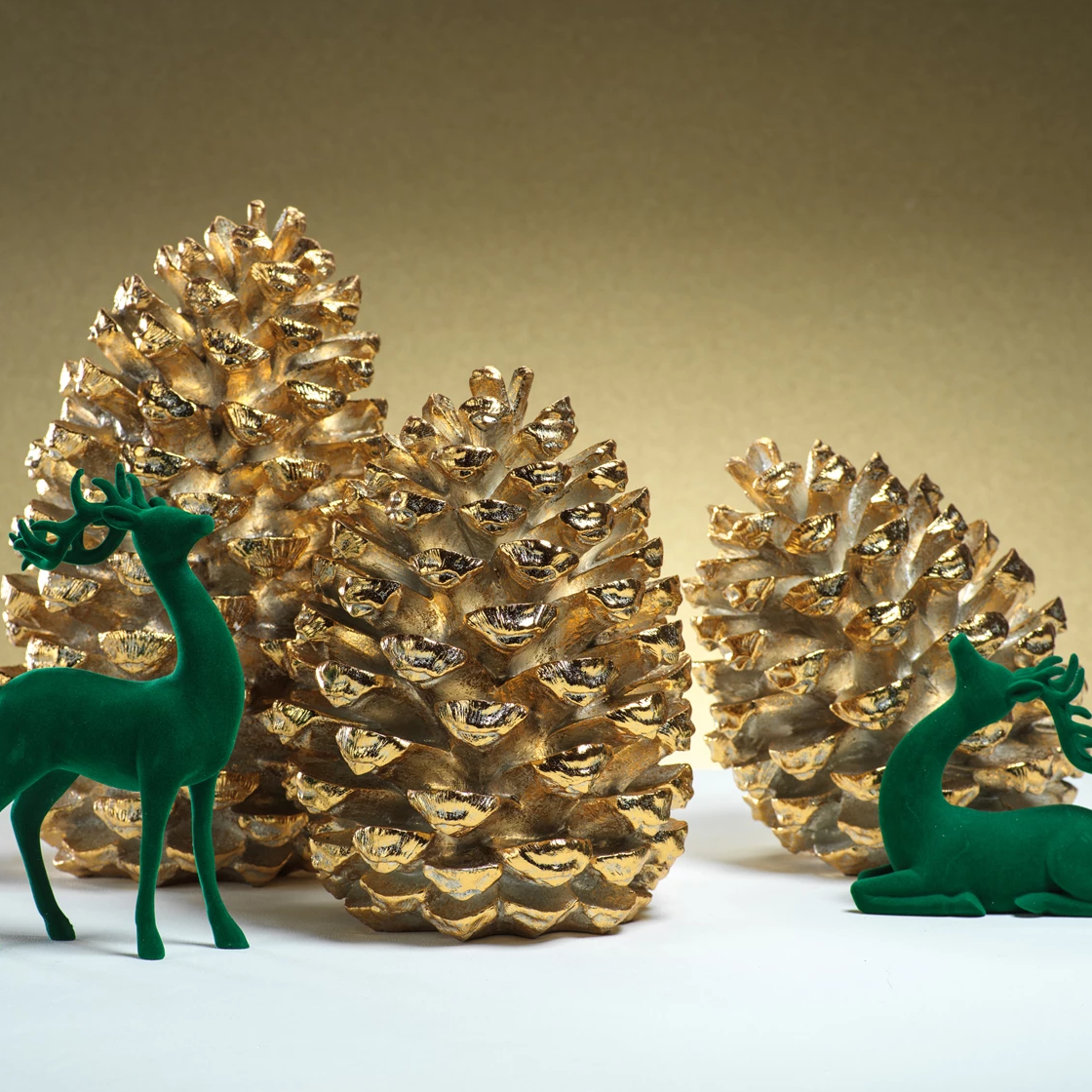 Gold Decorative Pine Cone - Holiday Decor by Carlyle Avenue