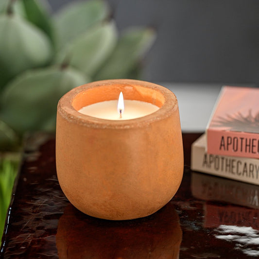 San Juan Outdoor Concrete Scented Candle - Terracotta - Candles by Carlyle Avenue